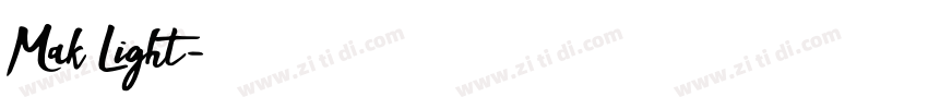 Mak Light字体转换